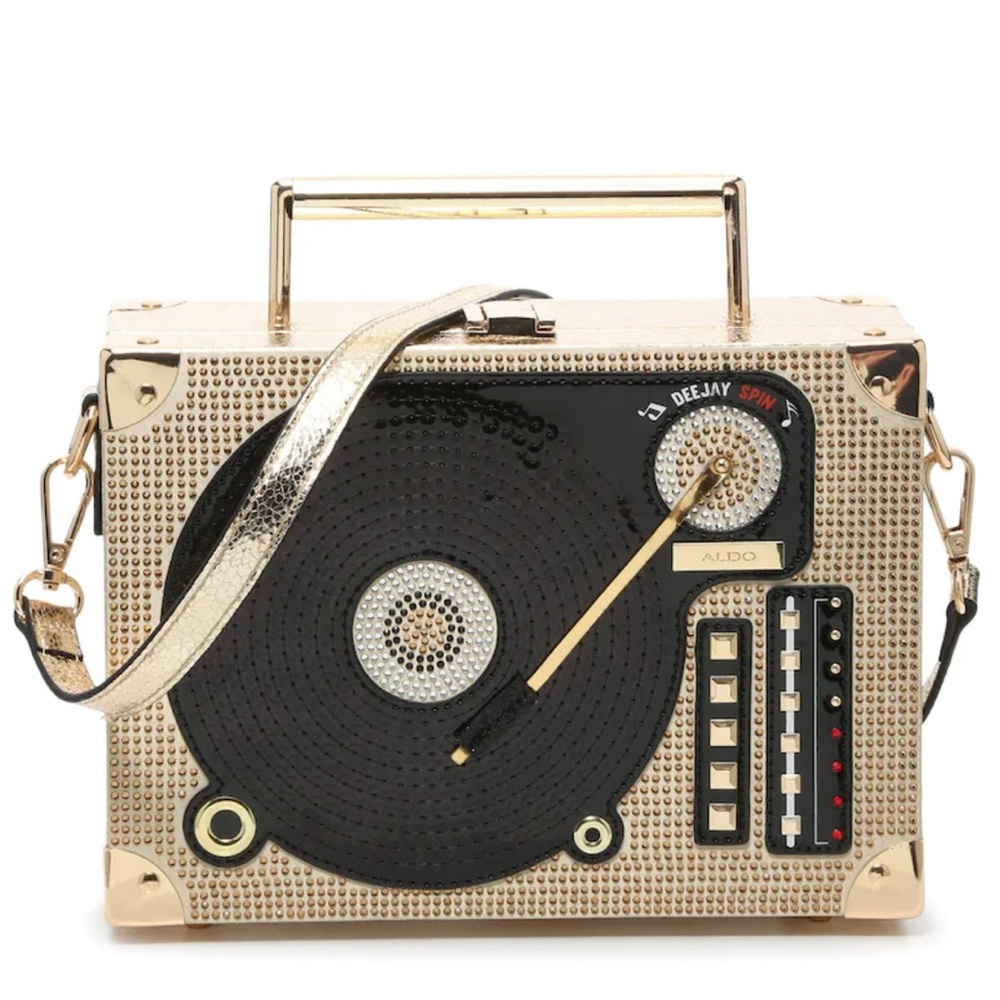 Aldo DJ Razzle Record Player Crossbody Bag